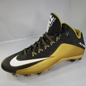 Nike Alpha Pro 2 II 3/4 TD Football Cleats Blck/Gl